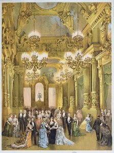オペラ座の間隔。 1875年頃