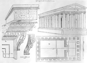 1560年に発表されたメゾンカリー、ジャンポルドダルベナス作のディスコースヒストリカルデランティークなどの著名なシテドニスムのイラスト 作： French School