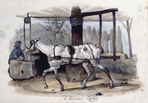 市場の庭師、1840 作： French School