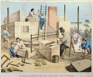 メイソン、ストーンカッター、ストーンソーヤー、1860年頃