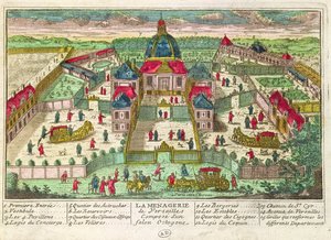 ベルサイユのMenagerie and Octagonal Salon 作： French School