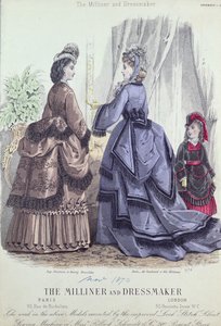 ミリナーとドレスメーカー、1888 作： French School