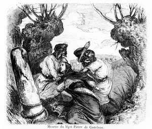 教皇使節団の殺人、ピエールドカステルナウ、1860〜80年 作： French School
