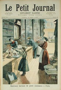 1894年5月18日、Le Petit Journalからのパリの新しい補助郵便局