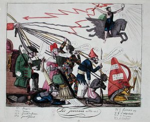 1815 年 5 月の新聞 (カラー彫刻)