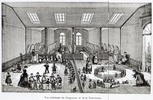 ギーズ家系の保育園、Solutions Sociales、Jean-Baptiste Andre Godin（1817-88）、パリ、1871年 作： French School