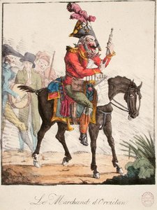 The Orvietan Seller, c.1816 (coloured engraving) 作： French School