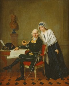 ジャン・アンドッシュ・ジュノ（1771-1813）アブランテス公の両親、1806年以前 作： French School