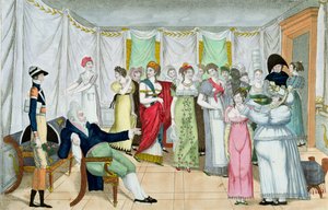パリのスルタン、または売春婦の選択、19世紀初頭（手描きのエッチング） 作： French School