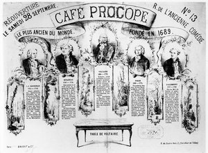 カフェプロコープの再開、1872年