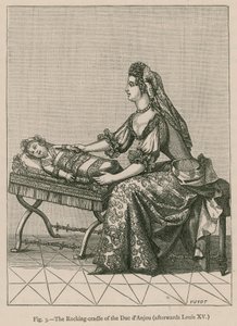 Duc dAnjouの揺りかご（その後Louis XV） 作： French School