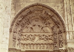 ロイヤルポータル、北門、アセンションを描いた鼓膜、c.1145-50