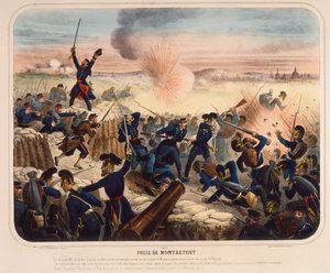 モントレートの包囲、1871年1月19日 作： French School