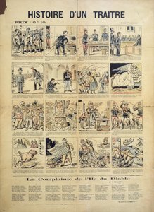 裏切り者の物語、ドレイファザードの漫画と歌のシート 作： French School