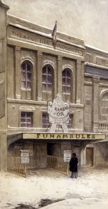 フナンブール劇場、パリ、20世紀初頭（絵画） 作： French School