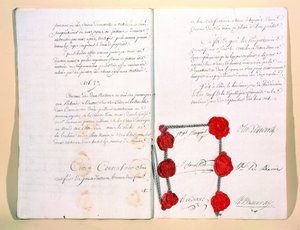 モルトフォンテーヌ条約、1800年9月30日 作： French School