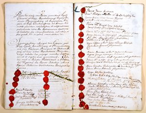 リズウィック条約、1697年10月30日 作： French School