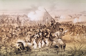 オマールパシャの指揮下のトルコ軍、インゴーを横切る、1855年9月6日 作： French School