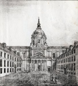 ソルボンヌ大学 - "Alphabet Picturesque des Monumens de Paris" 1840年頃 (エングレーヴィング) 作： French School