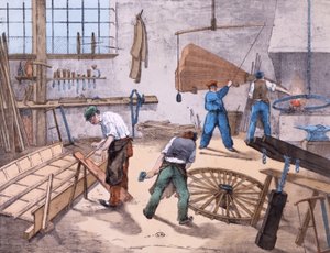 ホイールライト、1860年頃 作： French School