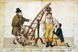 歯列矯正の素晴らしい効果」1790年頃（カラーリトグラフ） 作： French School
