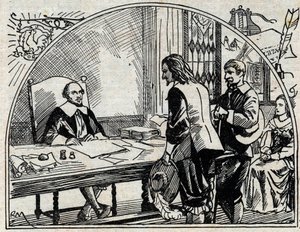 Theophraste Renaudot（1586-1653）は、フランスの医師でありジャーナリストであり、『Gazette de France』の創刊者である。1930年の匿名の彫刻。 作： French School