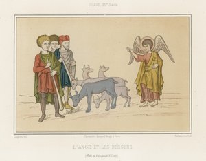 天使と羊飼い 作： French School