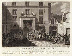 ジャン=ジャック・デュバル・デプレメスニルの逮捕 作： French School