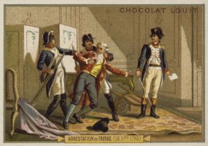 1789年12月24日、フランス革命、ファブラス侯爵の逮捕 作： French School