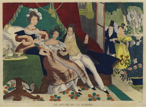 朝起きる花嫁（カラーリトグラフ）