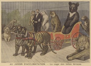 ジャルダンdAcclimatationで凶暴な動物のケージ 作： French School