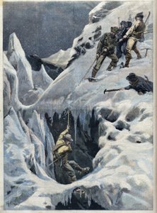 モンブラン（Mont Blanc）の大惨事：遠征中の旅行者とそのガイドの死、" Le Petit Parisien "にて