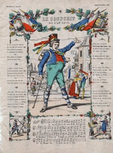 1810年の徴兵、19世紀のフランスの歌。 作： French School