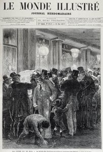 5月16日の危機：新聞を読む-1877年5月の「Le monde illustrious」にて 作： French School