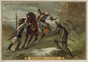 1793年12月7日、フランス革命、ヴァンディ蜂起、ジョセフバラの死 作： French School