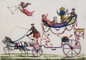 1789年3月、3つの命令のヴェルサイユへの出発 作： French School
