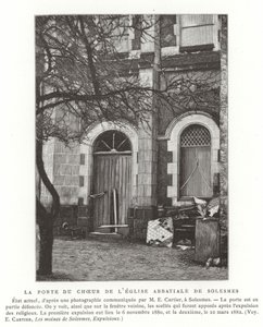 フランス、ソレスムの修道院教会合唱団への扉 作： French School