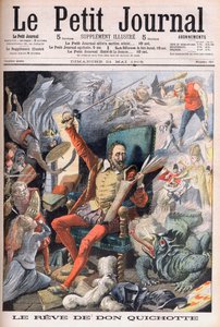 ドン・キホーテの夢。Le Reve de Don Quixote (Miguel De Cervantes) - Le petit Journal, 21 May 1905 の挿絵。 作： French School