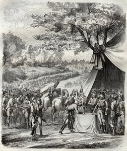 ヴァンデ戦争の終結 - ホシュがブレトン人との条約に調印 - フランス革命 - ヴァンデの平和化 - 1795年4月20日のマビレ協定 - ホシュ将軍とシュアン料理人の間の調印 - マビレ協定の調印 作： French School