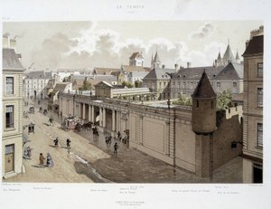 1770年のパレの入り口 - 19世紀後半の「時代を超えたパリ：寺院とロワイヤル通り」にて 作： French School