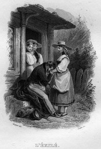 フランスの詩人・作詞家であるピエール・ジャン・ド・ベランジェ（1780-1857）の『Complete Works』（1834年）に収録されている「亡命シャンソン・ド・ベランジェ」。 作： French School