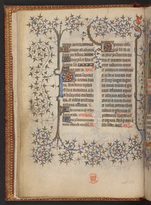 フランス、MS 32454 f.8v.所収の「十字架の時」（時祷書）の第1葉