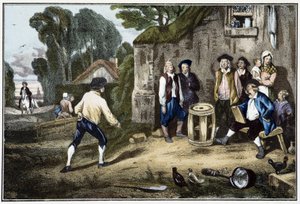 樽のゲーム - 19世紀 作： French School