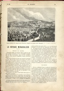 M. Mougeot., Le Pèlerin のスケッチに基づく、ナザレの前にある収容所の全体的な外観 作： French School