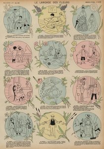 花言葉（彩色彫刻）について 作： French School
