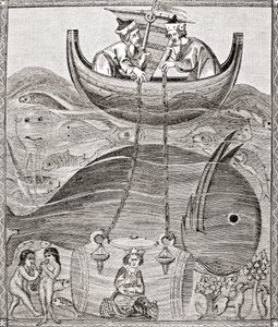 O mundo marinho segundo as concepções da Idade Média, do pub Ciência e Literatura na Idade Média de Paul Lacroix. Londres 1878 作： French School