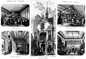 フィガロのオフィス、26 rue Drouot、パリ、1874 作： French School