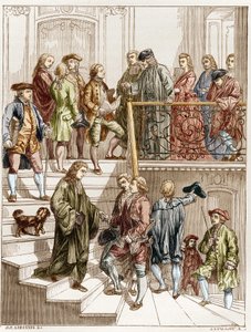 ヴォルテールの階段にいる18世紀の哲学者たち（Francois Marie Arouet dit