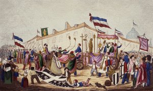 1793年11月、条約に引きずられた迷信の残骸 作： French School