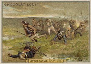 ショレの敗走、ヴァンデ戦争、フランス革命、1793年10月17日 作： French School
